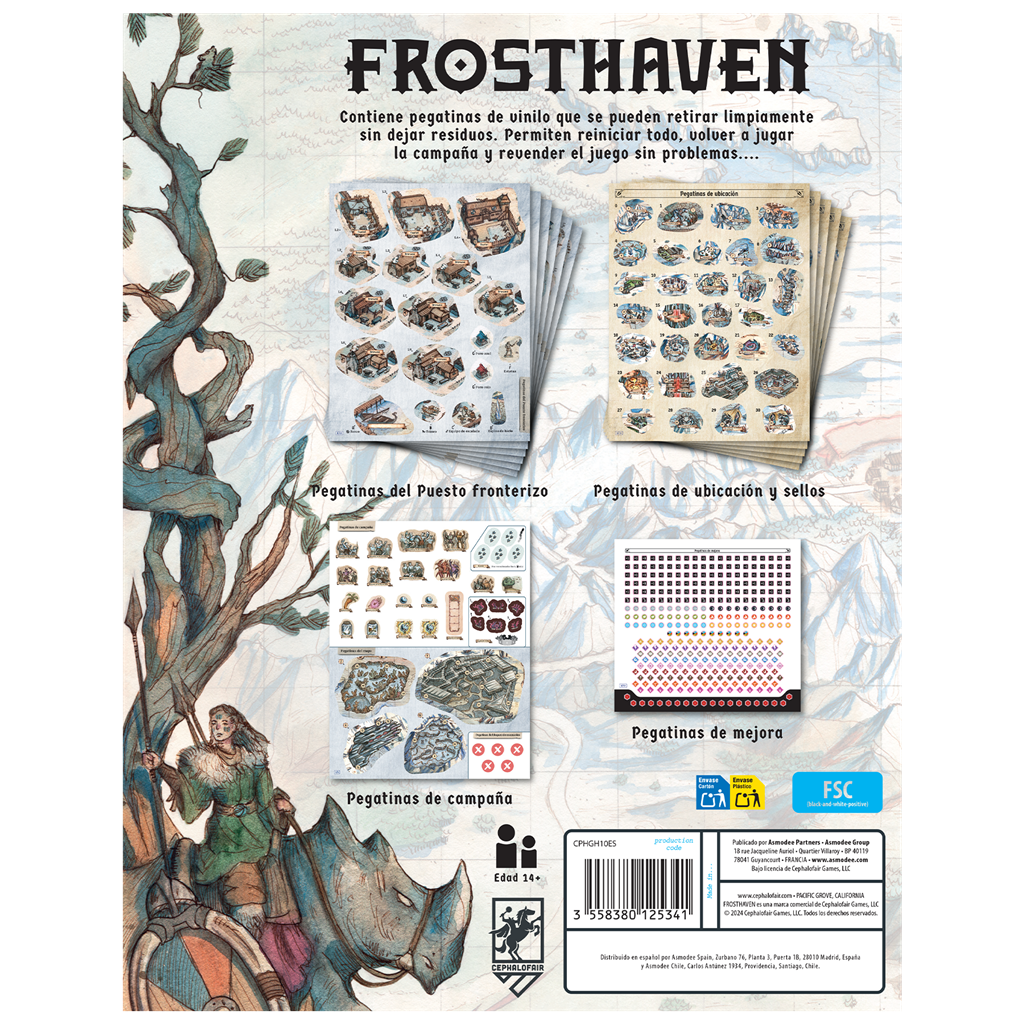 FROSTHAVEN: PEGATINAS REUTILIZABLES