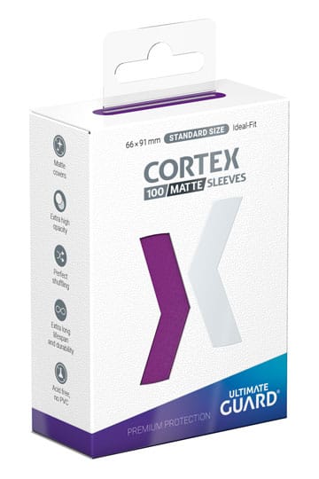 Ultimate Guard Cortex Sleeves Tamaño Estándar Violeta Mate (100)