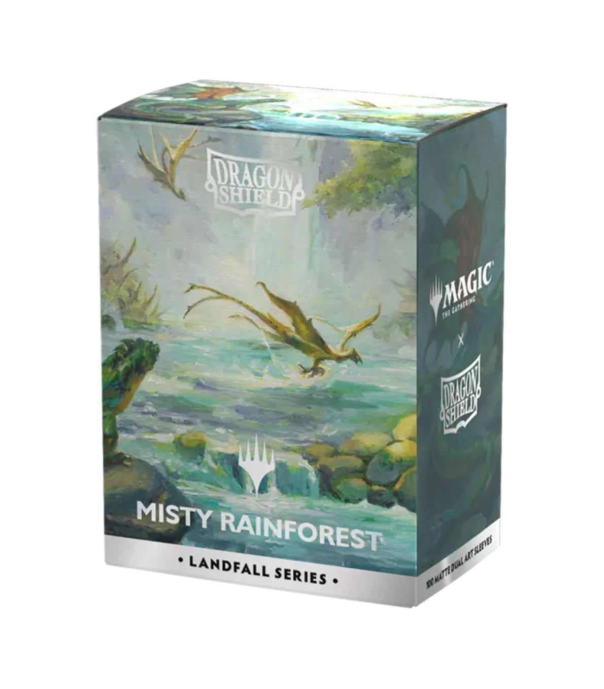 DRAGON SHIELD - 100 SLEEVES LANDFALL SERIES - MISTY RAINFOREST