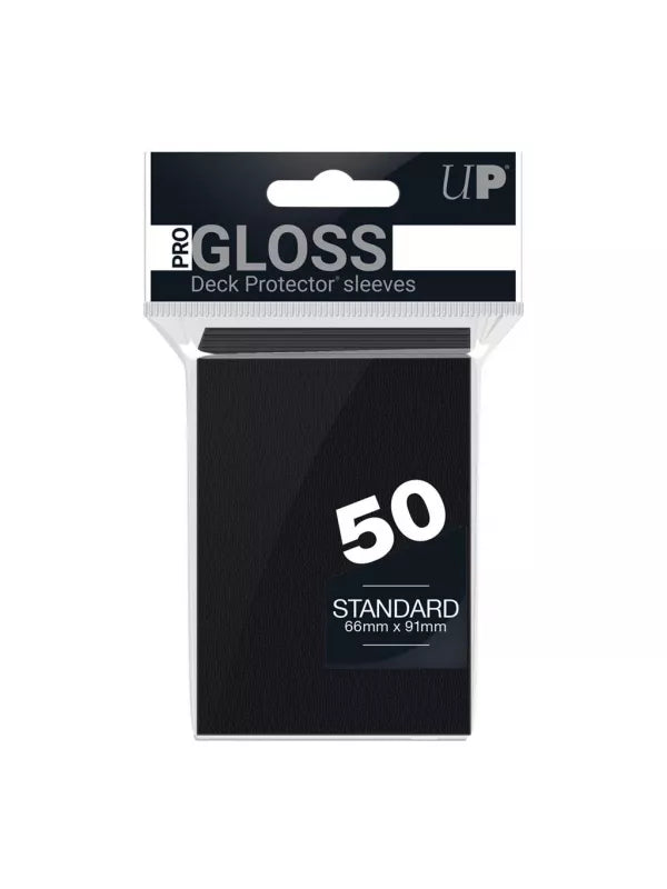 ULTRA PRO - 50 PRO-GLOSS SLEEVES - BLACK