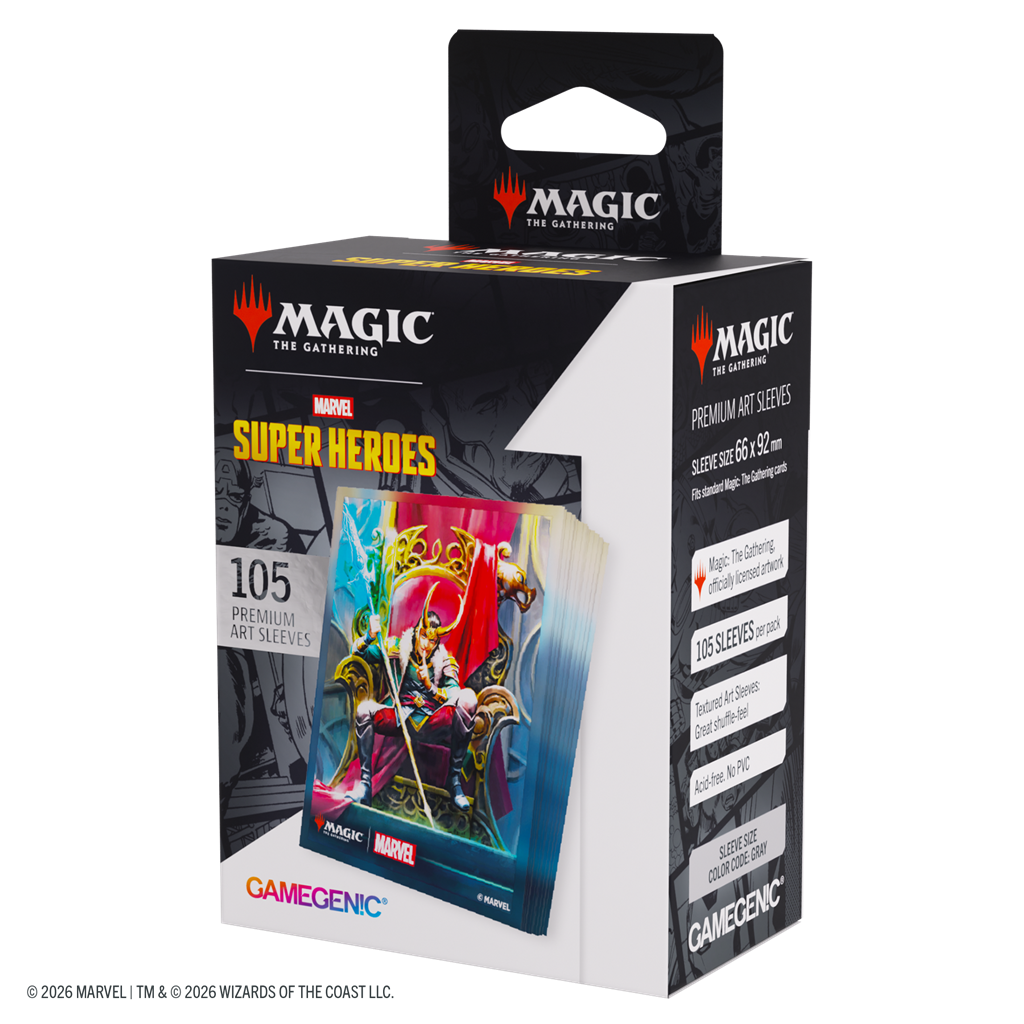 GAMEGENIC: MTG Marvel SH Art Sleeves Loki/Doctor Doom