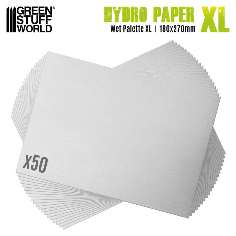 GSW: PAPEL PARA PALETA HUMEDA - 180x270mm - PACKx50 - TALLA XL