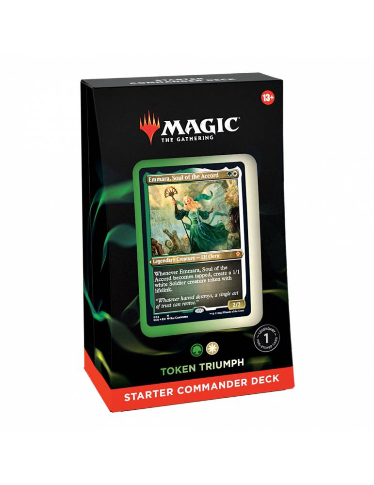 Magic The Gathering Commander 2022 - Token Triumph (verde-blanco) (Inglés)