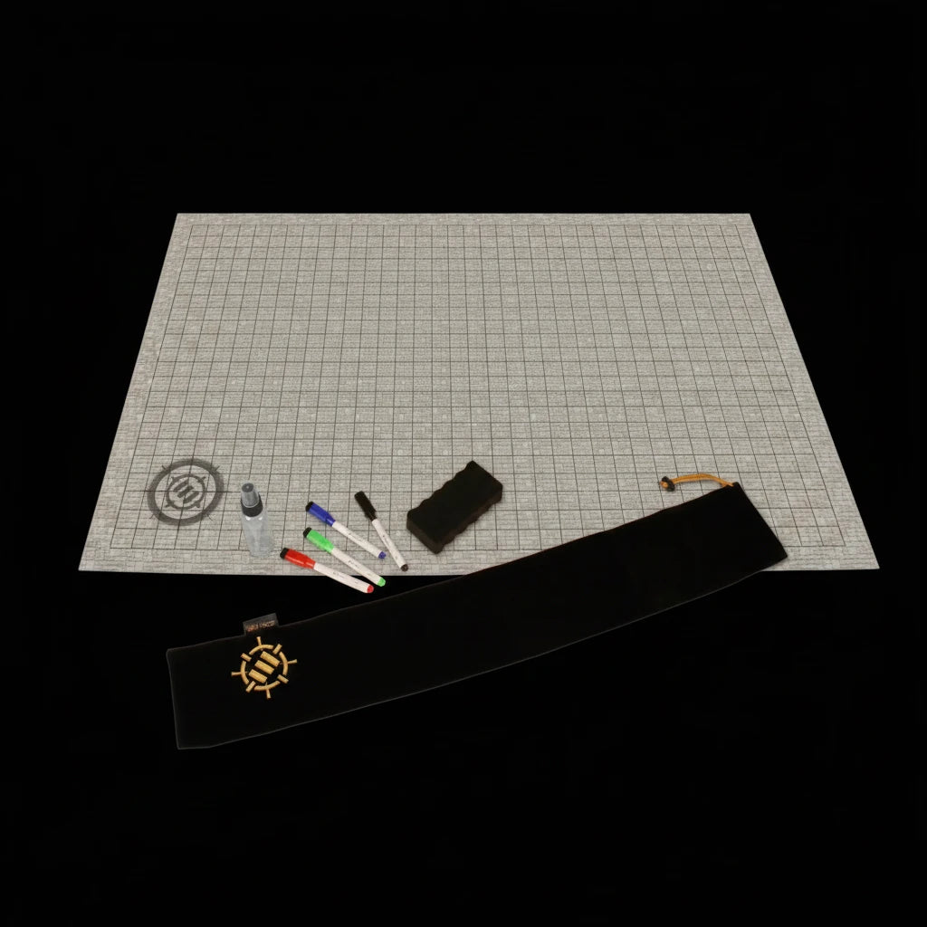 ENHANCE GAMING - MAPA D&D 24x36 - PIZARRA BORRABLE - COLOR PIEDRA