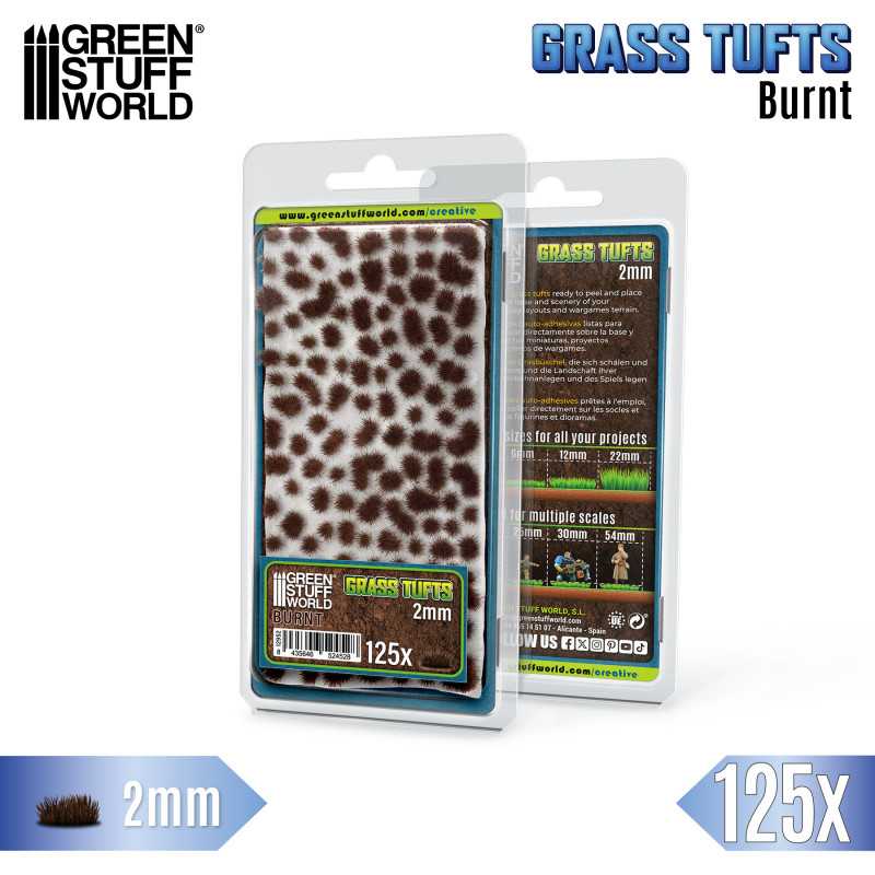 GSW: MATAS DE CESPED - TUFTS - 2mm - MARRON QUEMADO