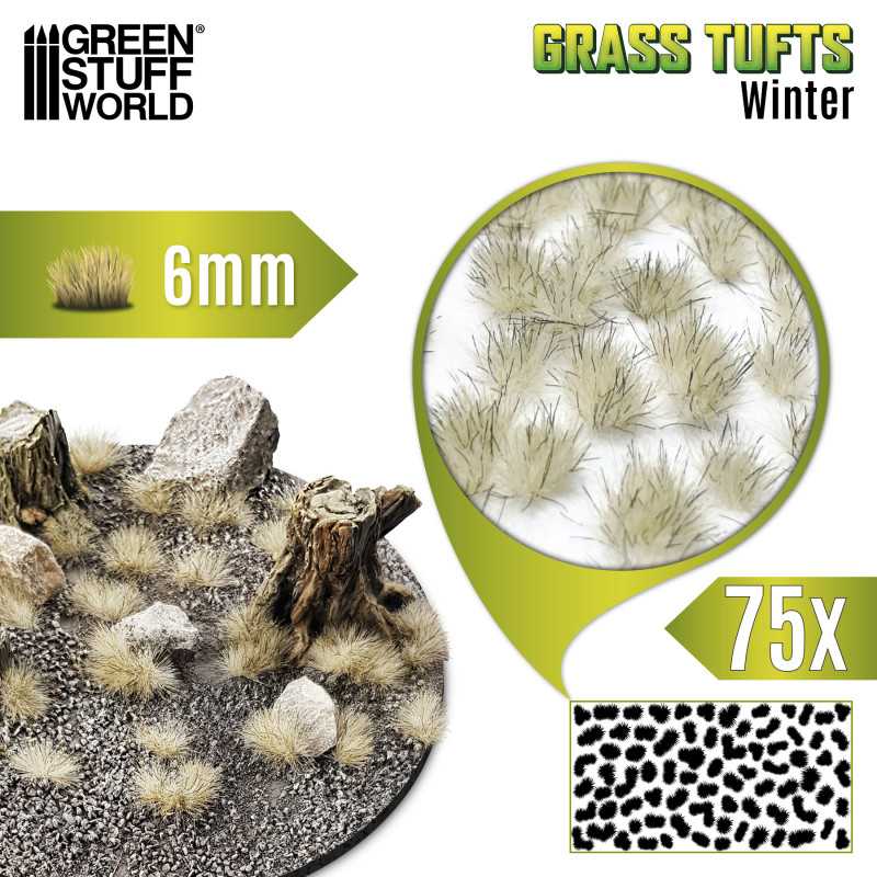 Matas 6mm - BLANCO INVIERNO / Tufts 6mm – WINTER