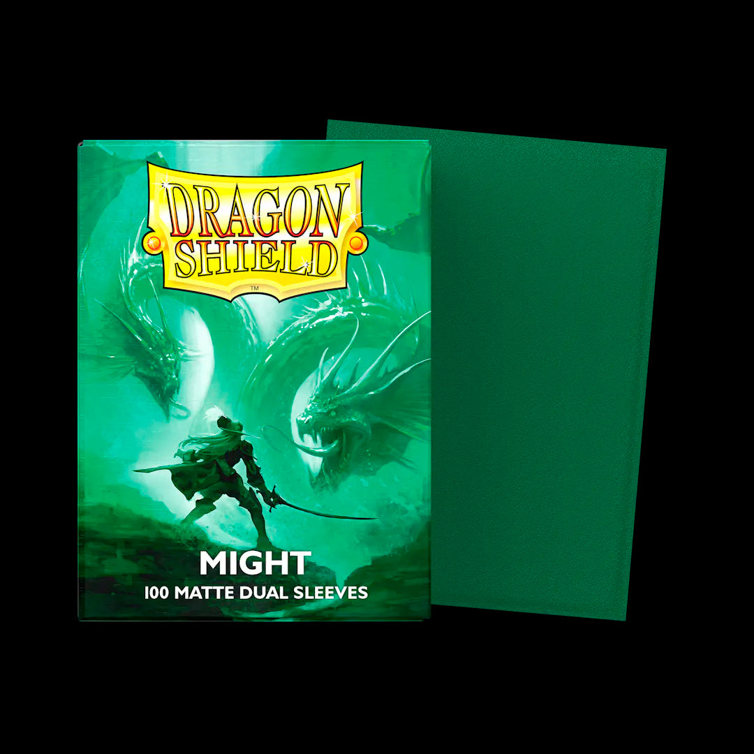 DRAGON SHIELD - 100 SLEEVES MATTE - DUAL - MIGHT VERDE