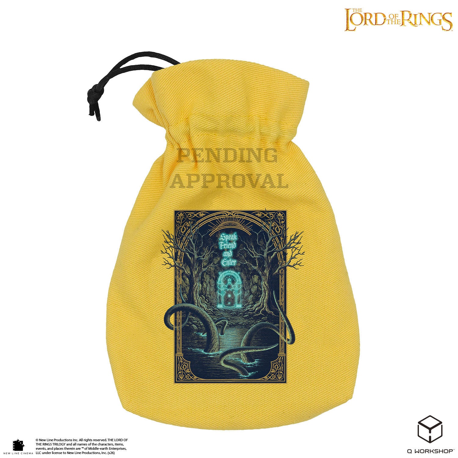 Q Workshop - The Lord Of The Rings: Dice Pouch: Doors of Durin