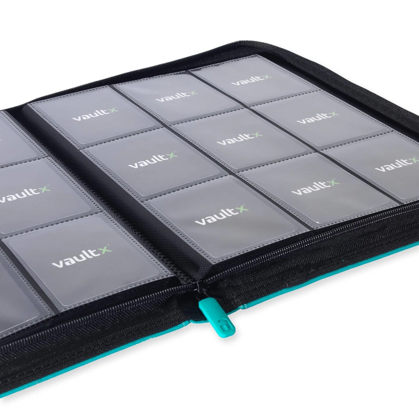 Vault X: Exo-Tec Zip Binder9-Pocket - Ocean Blue - (360 huecos)