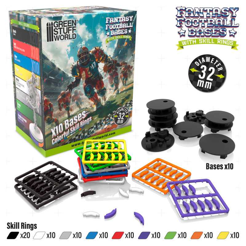 GSW: PEANAS PARA BLOOB BOWL - SKILL RINGS - 32mm