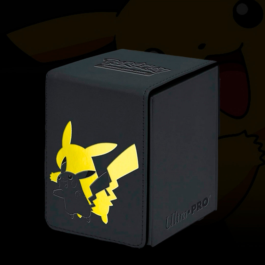 Caja De Mazo Alcove Flip Deck Box Elite Series Pikachu Pokémon Ultra Pro.