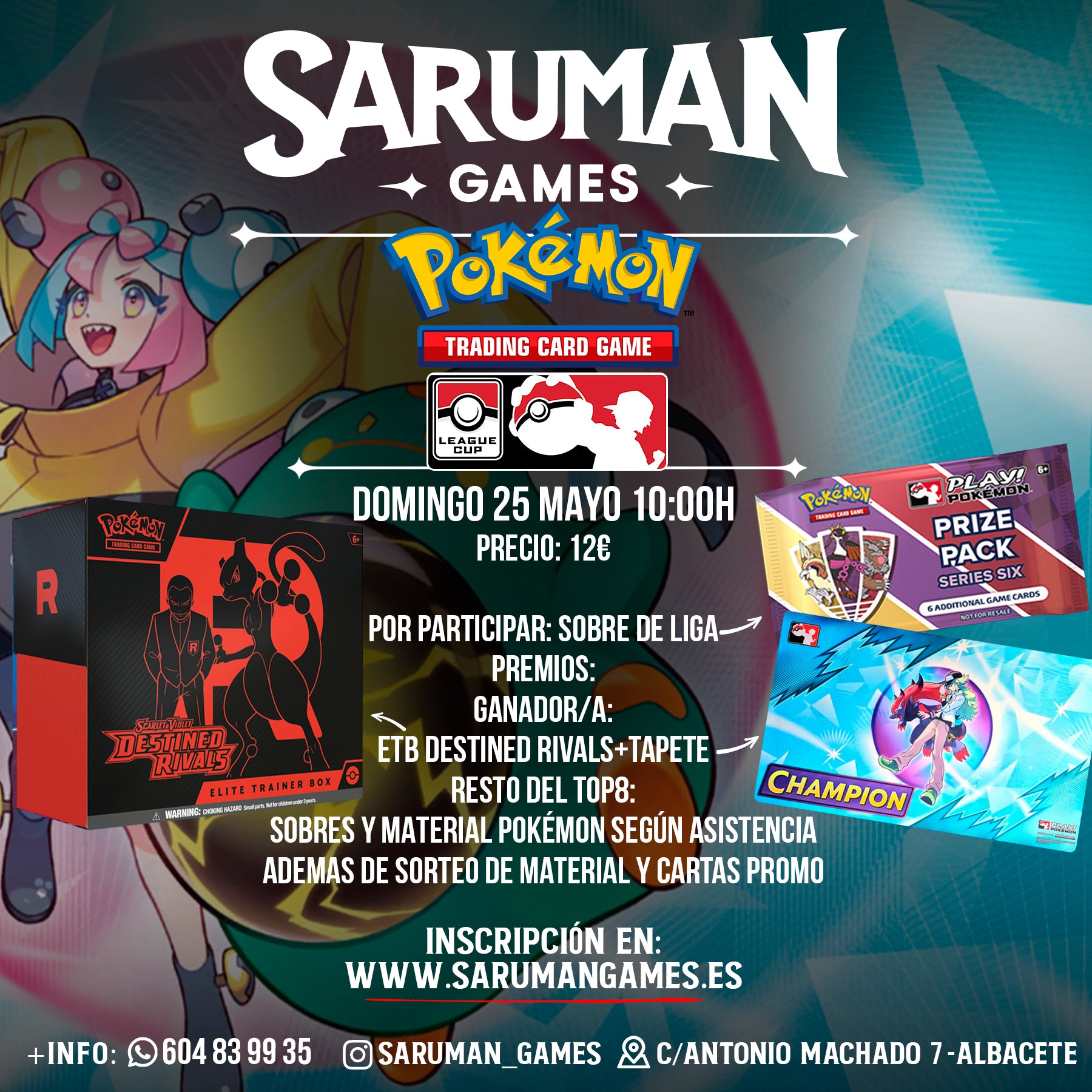 POKÉMON LEAGUE CUP – DOMINGO 25 DE MAYO