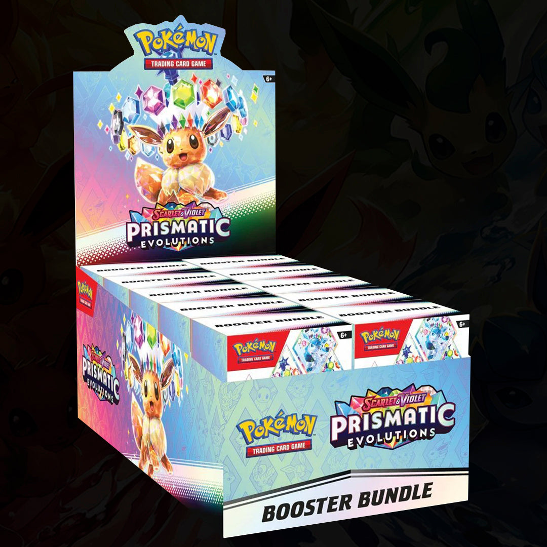 POKEMON: Caja completa Bundle sobres (60 sobres en total) sv 8.5 Evoluciones Prismáticas Español