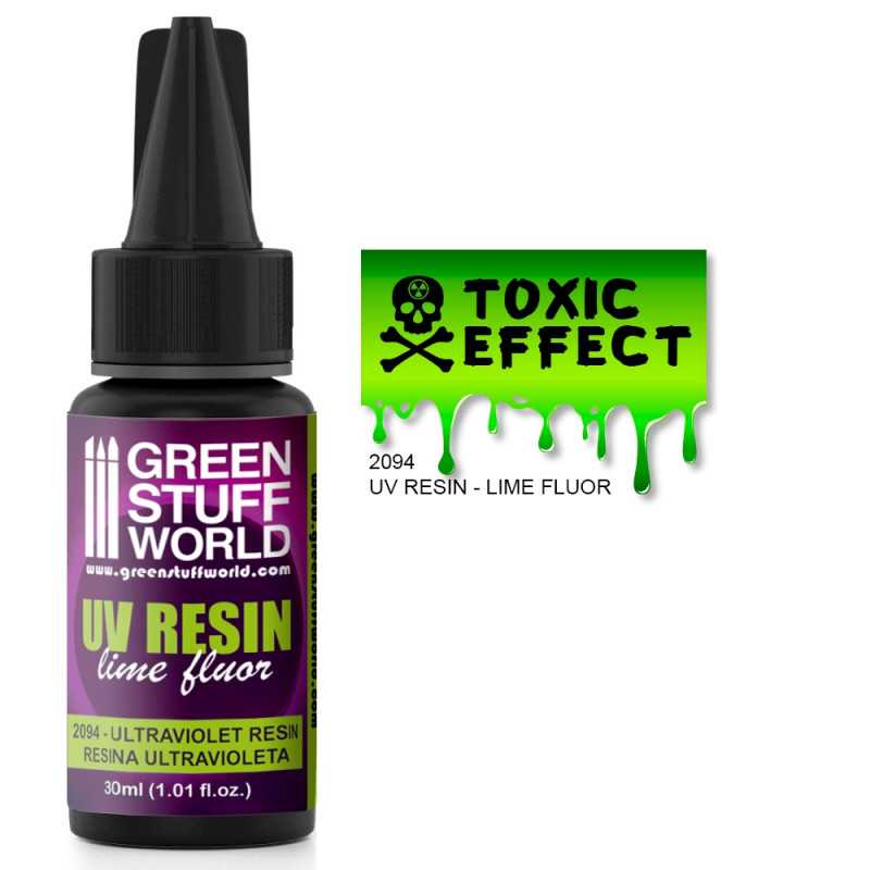 Resina Ultravioleta FLUOR LIMA / UV RESIN 30ml - FLUOR LIME