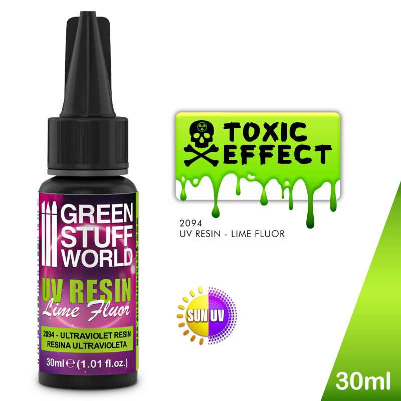 Resina Ultravioleta FLUOR LIMA / UV RESIN 30ml - FLUOR LIME