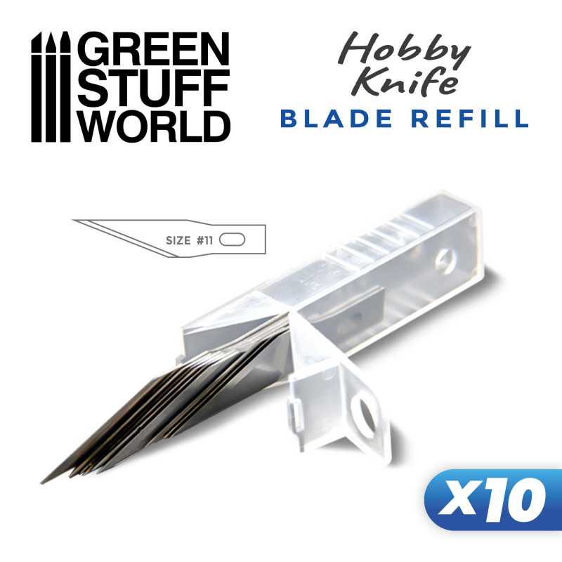 Recambios Cuchillas Cutter Modelismo Mini / Mini Hobby Cutter Refill Blades - Pack x10 (Size 11