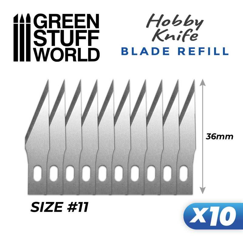 Recambios Cuchillas Cutter Modelismo Mini / Mini Hobby Cutter Refill Blades - Pack x10 (Size 11