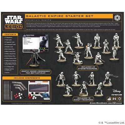 PREPEDIDOS - SW LEGION: GALACTIC EMPIRE - STARTER SET
