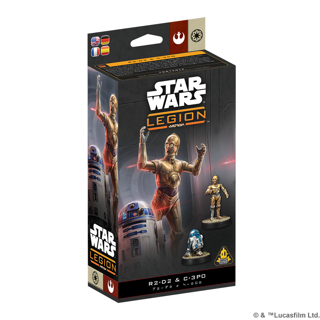 PREPEDIDO - SW LEGION: R2-D2 & C-3PO - OPERATIVE