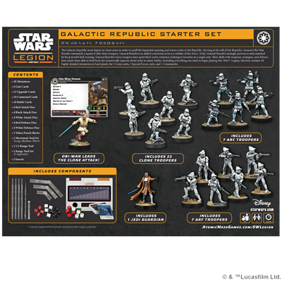 PREPEDIDOS - SW LEGION: GALACTIC REPUBLIC - STARTER SET