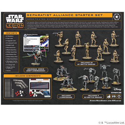 PREPEDIDOS - SW LEGION: SEPARATIST ALLIANCE - STARTER SET