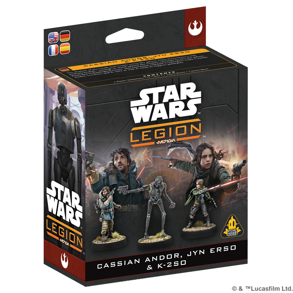 SW LEGION: CASSIAN ANDOR, JYN ERSO & K-2SO