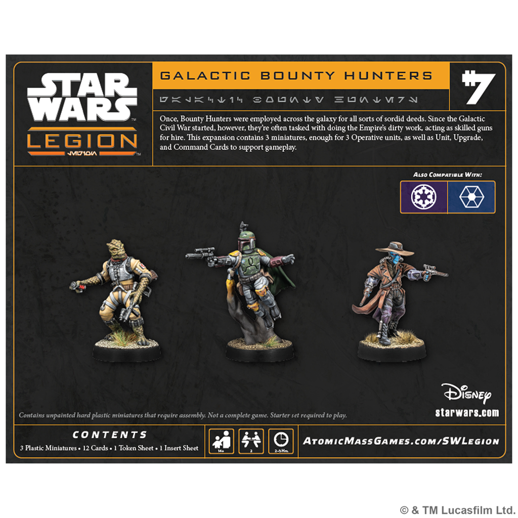 SW LEGION: GALACTIC BOUNTY HUNTERS