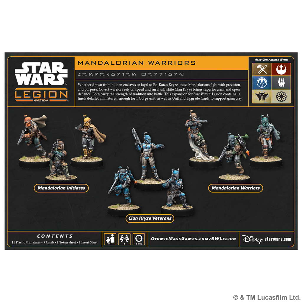 SW LEGION: MANDALORIANS - WARRIORS