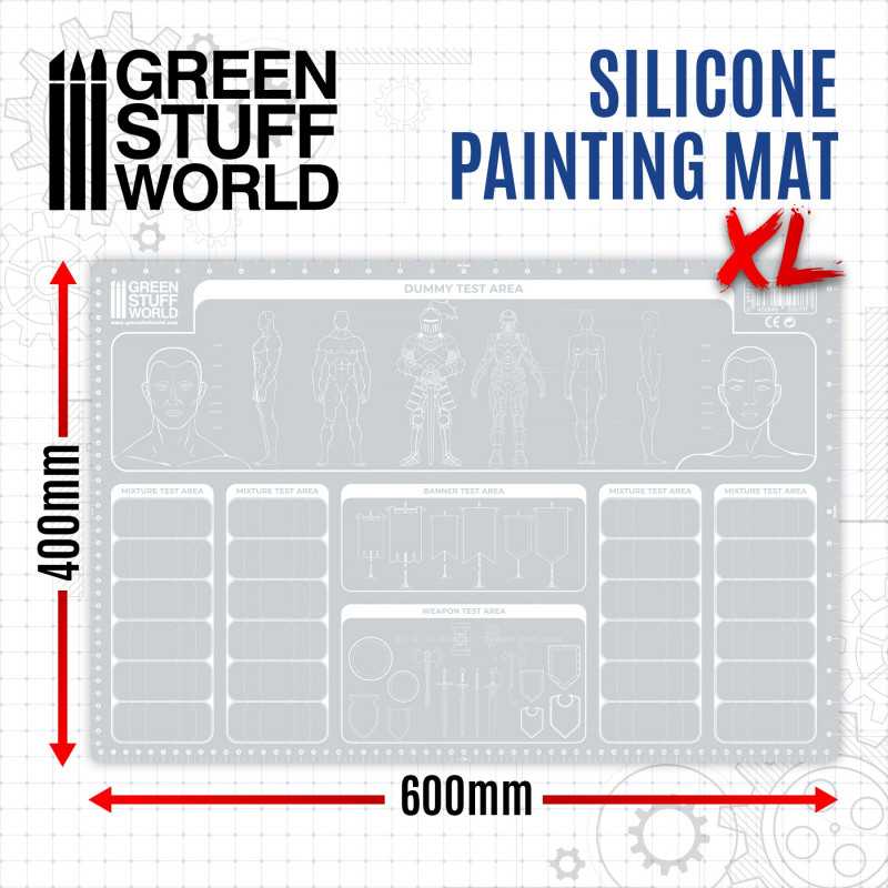 Tapete de Silicona de pintura - Azul Claro - 600x400mm (grande)