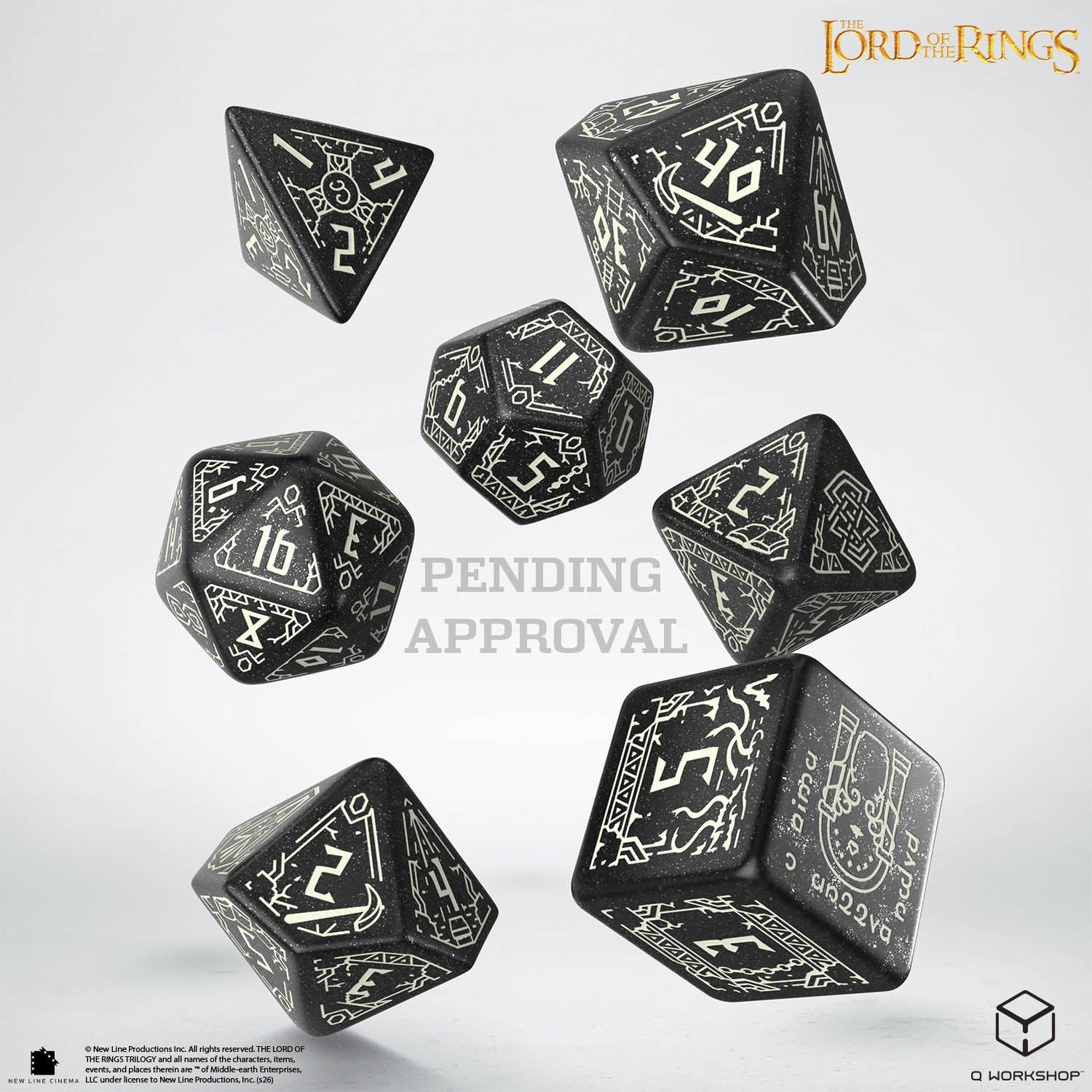 Q Workshop: The Lord of the Rings: 7pc RPG Dice Set: Moria