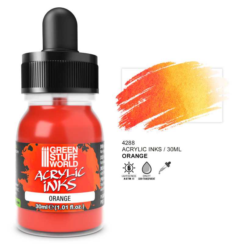 GSW: TINTA ACRILICA - OPACA - NARANJA