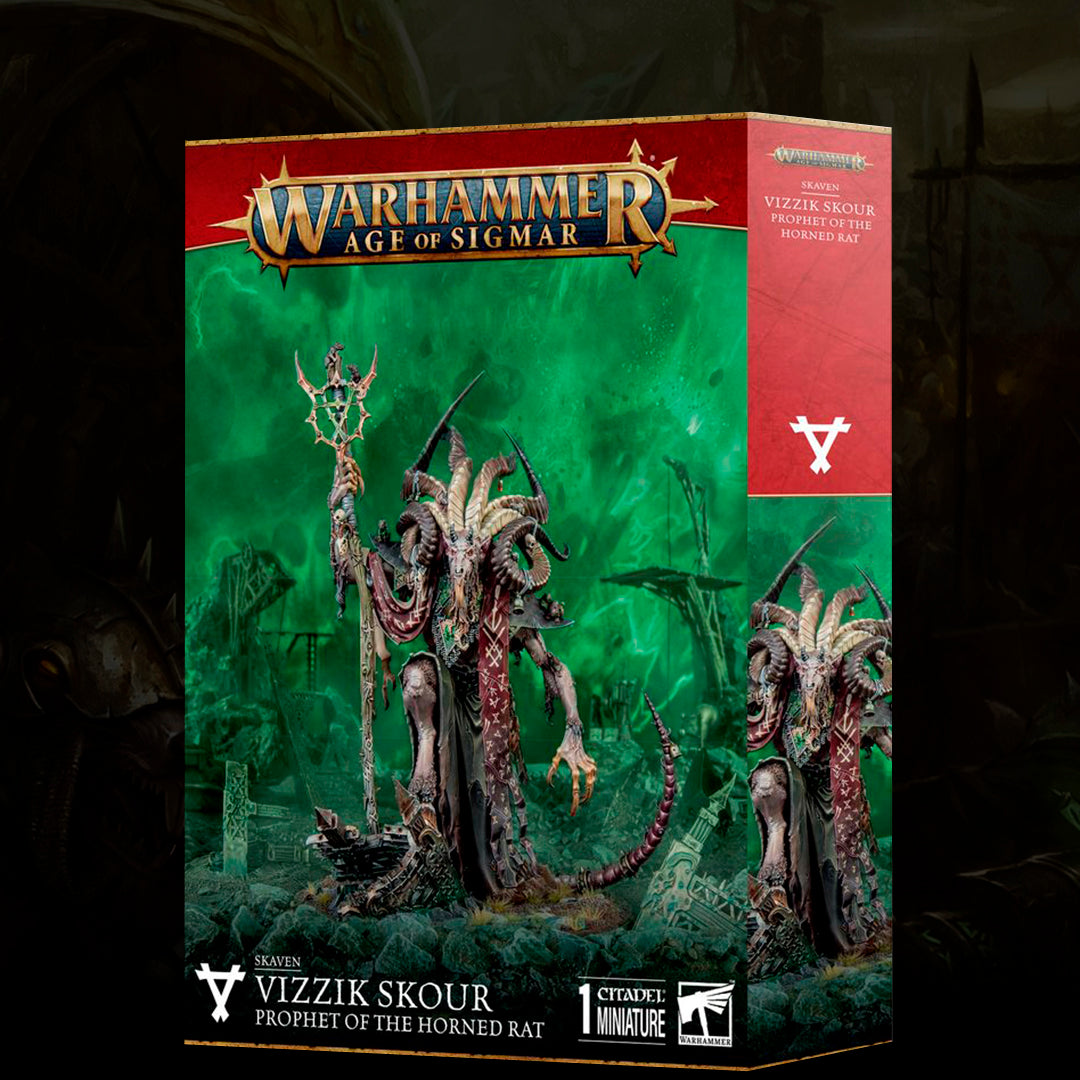 AGE OF SIGMAR: SKAVEN - VIZZIK SKOUR PROFETA DE LA RATA CORNUDA