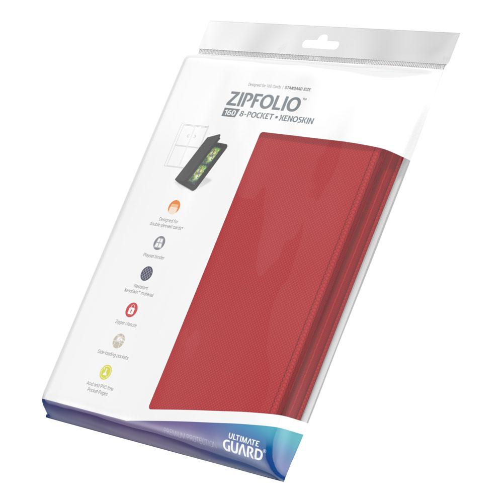 Ultimate Guard Zipfolio 160 - 8-Pocket XenoSkin - Rojo