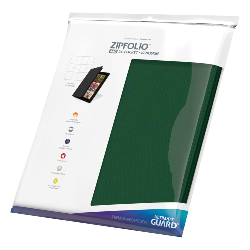 Ultimate Guard: Zipfolio 480 - 24-Pocket XenoSkin (Quadrow) - Verde
