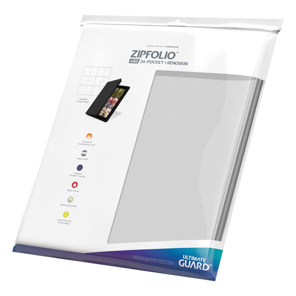 Ultimate Guard Zipfolio 480 - 24-Pocket XenoSkin (Quadrow) - Blanco