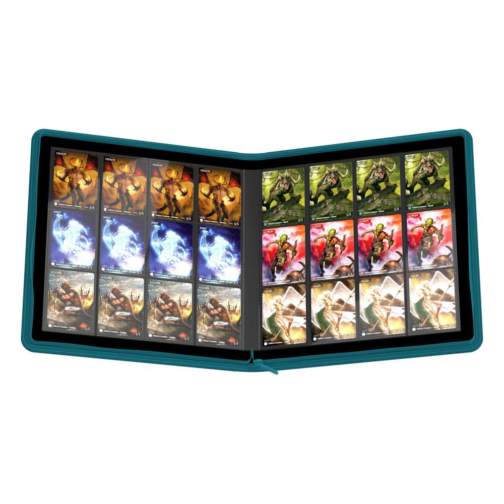 Ultimate Guard: Zipfolio 480 - 24-Pocket XenoSkin (Quadrow) - Gasolina Azul