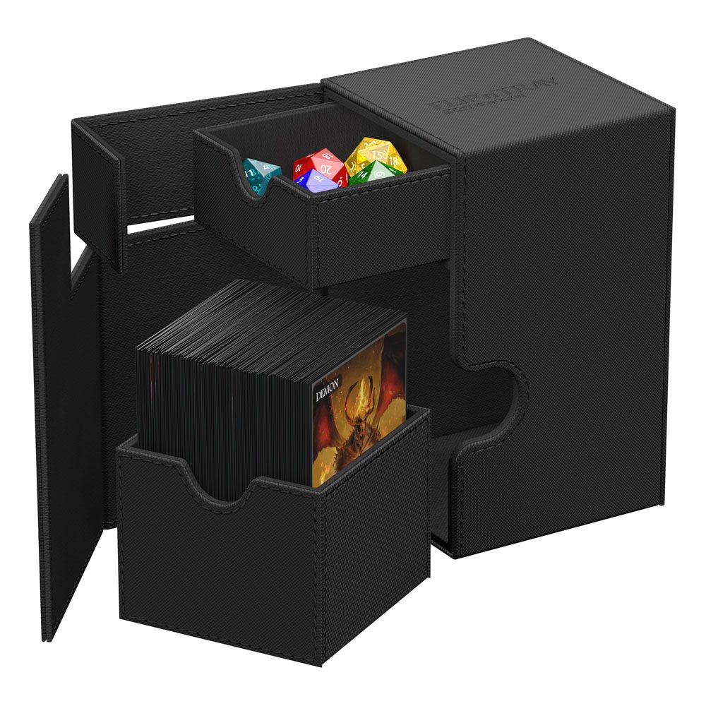 Ultimate Guard: Flip`n`Tray 100+ XenoSkin Monocolor - Negro