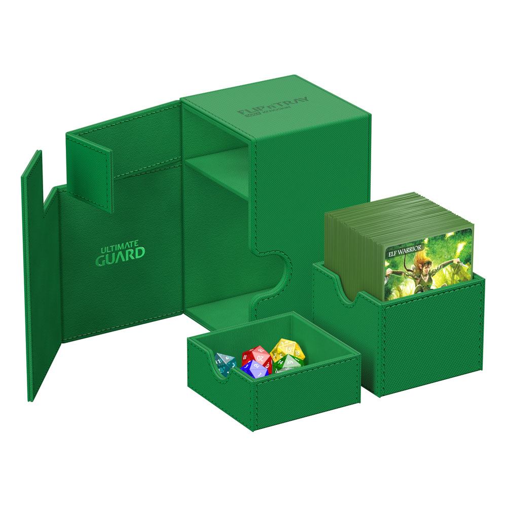 Ultimate Guard: Flip`n`Tray 100+ XenoSkin Monocolor - Verde