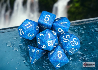 CHESSEX - ROL SET: Speckled Polyhedral 7-Die Set - Water