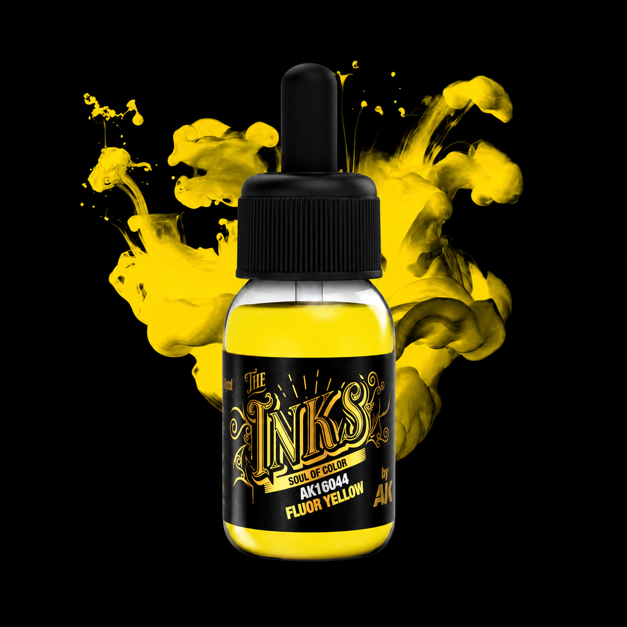 AK: YELLOW - FLUOR INKS 30ml