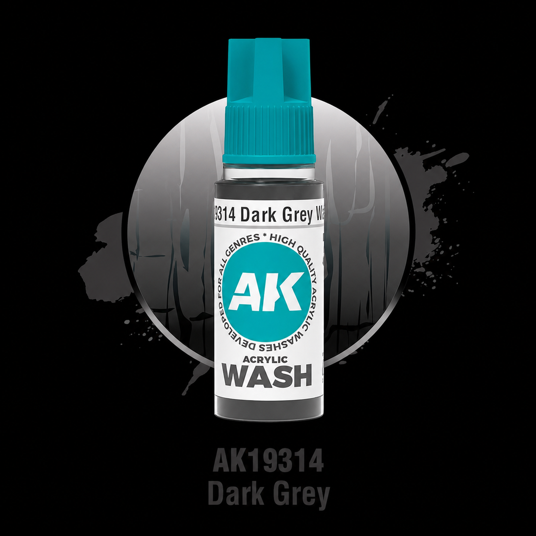 AK: DARK GREY – ACRYLIC WASH