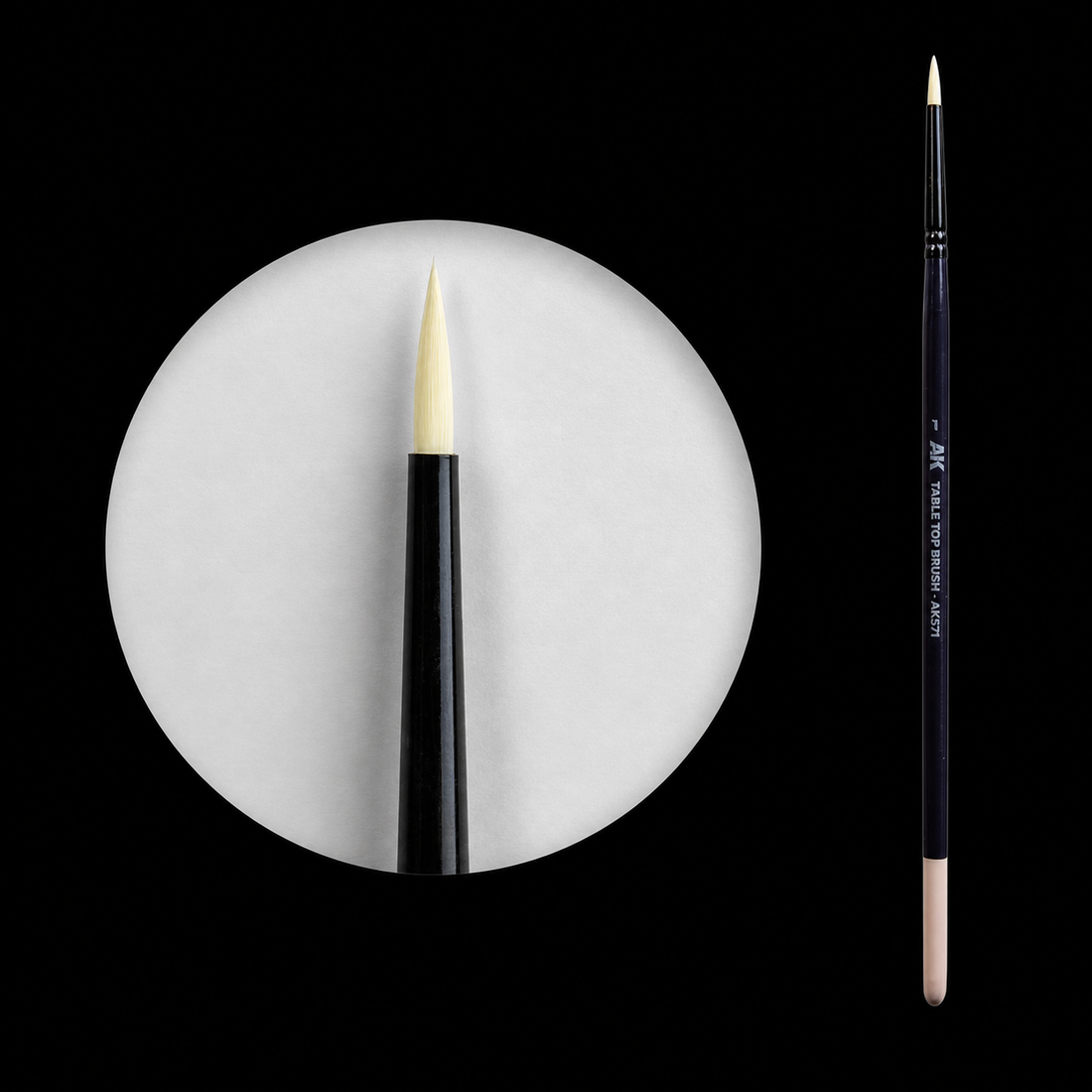 AK: TABLETOP BRUSH - SYNTHETIC - Nº2 - STANDAR