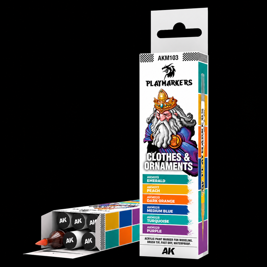 AK: PLAYMARKERS SET - CLOTHES &amp; ORNAMENTS (6 ref.)