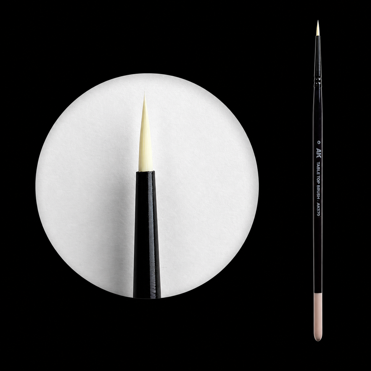 AK: TABLETOP BRUSH - SYNTHETIC - Nº0 - STANDARD