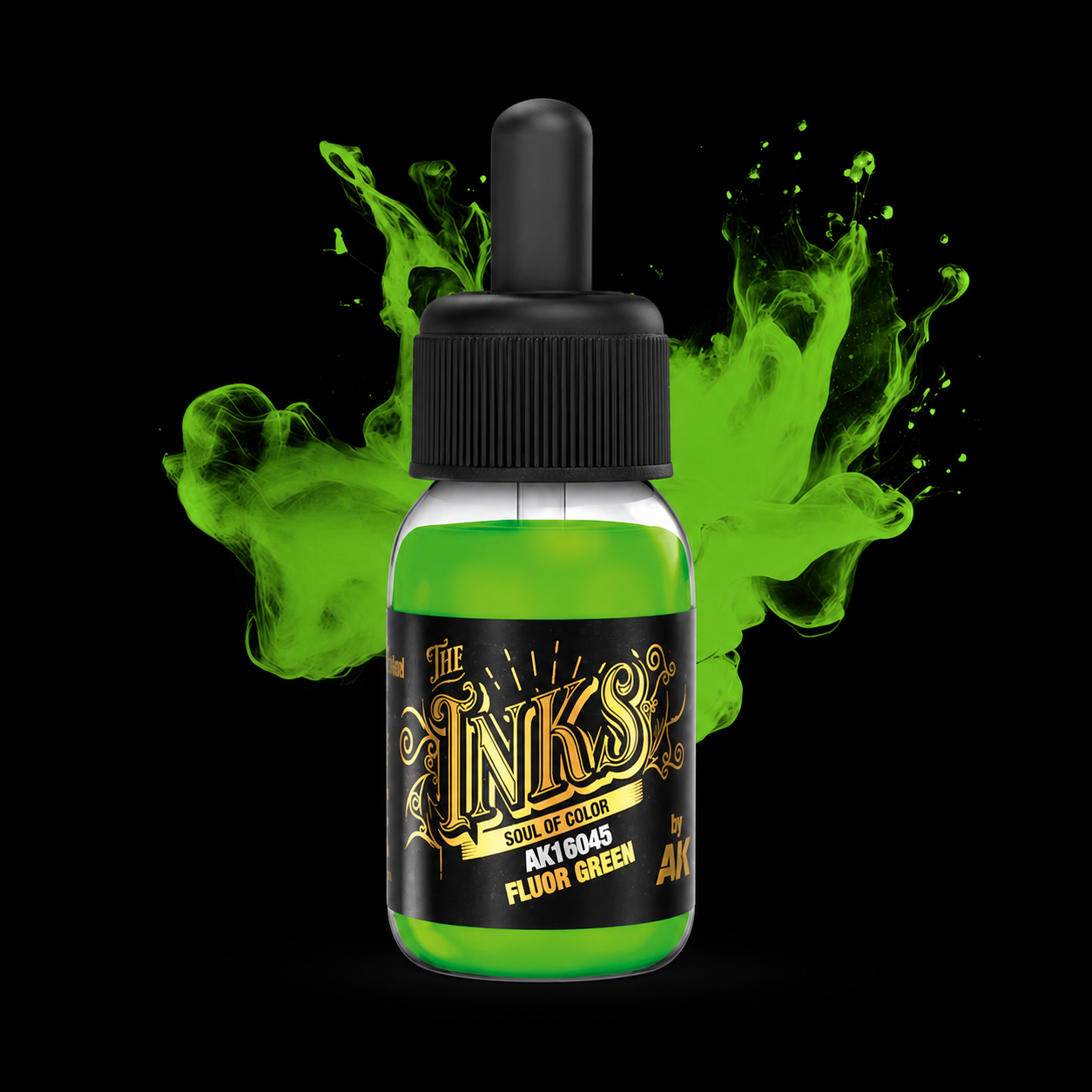 AK: GREEN - FLUOR INKS 30ml
