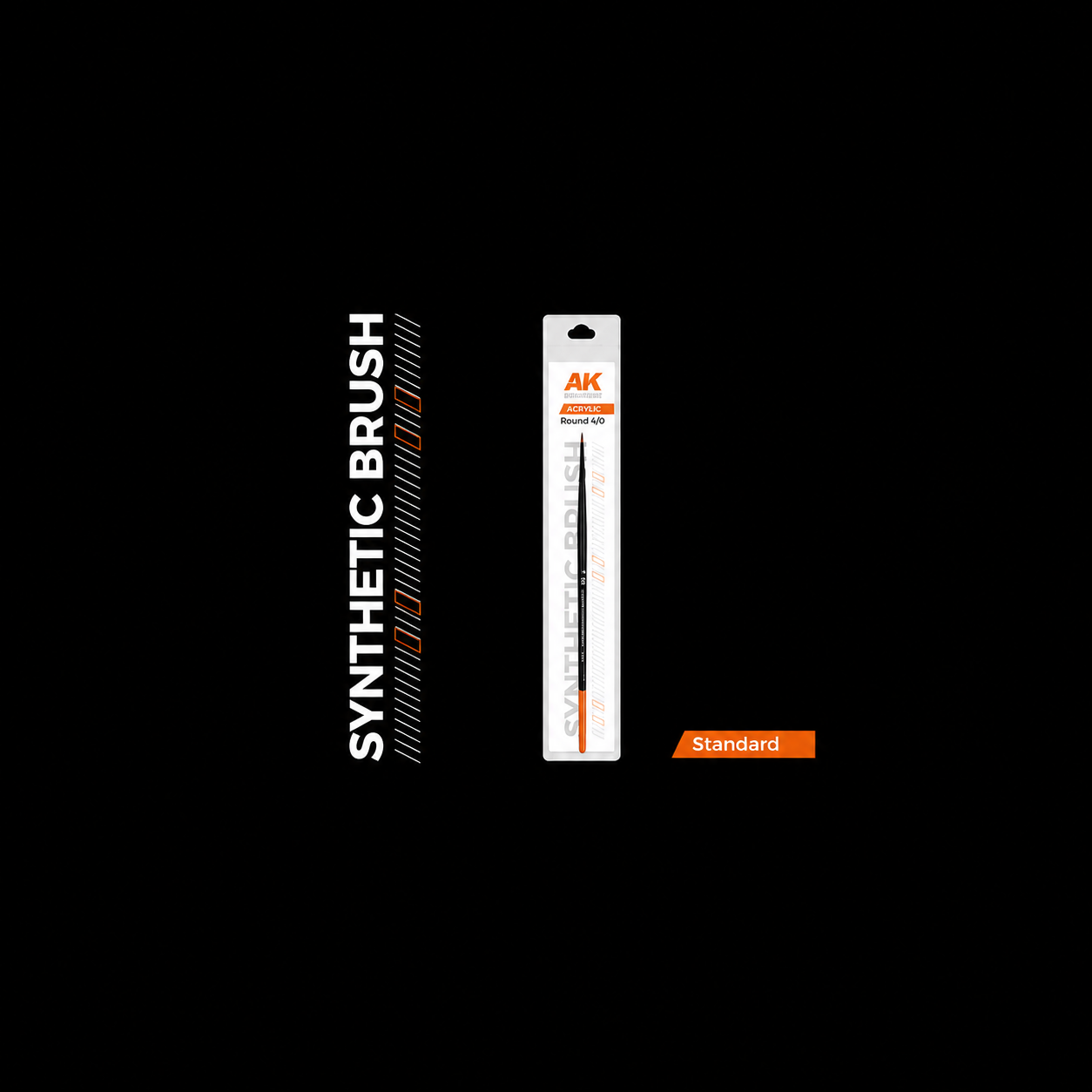 AK: ROUND BRUSH - SYNTHETIC - Nº4/0 - ESTANDAR
