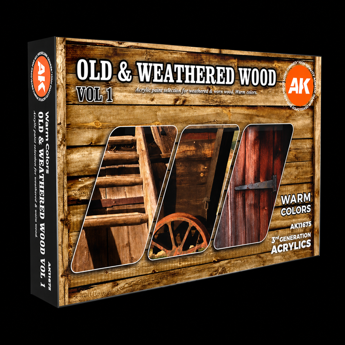 3GEN Acrylics SET: OLD &amp; WEATHERED WOOD VOL 1