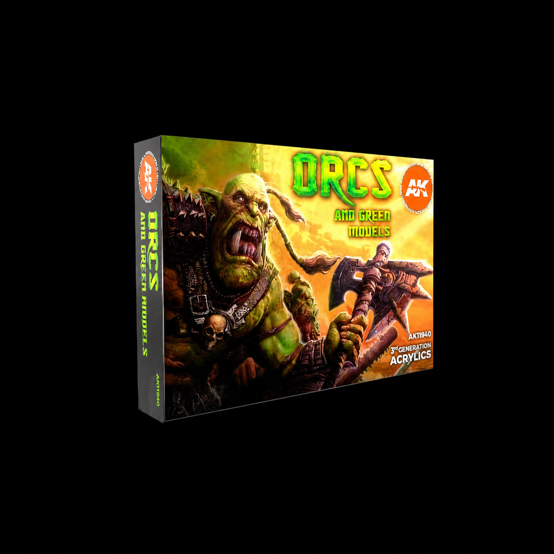 3GEN Acrylics SET: ORCS AND GREEN MODELS