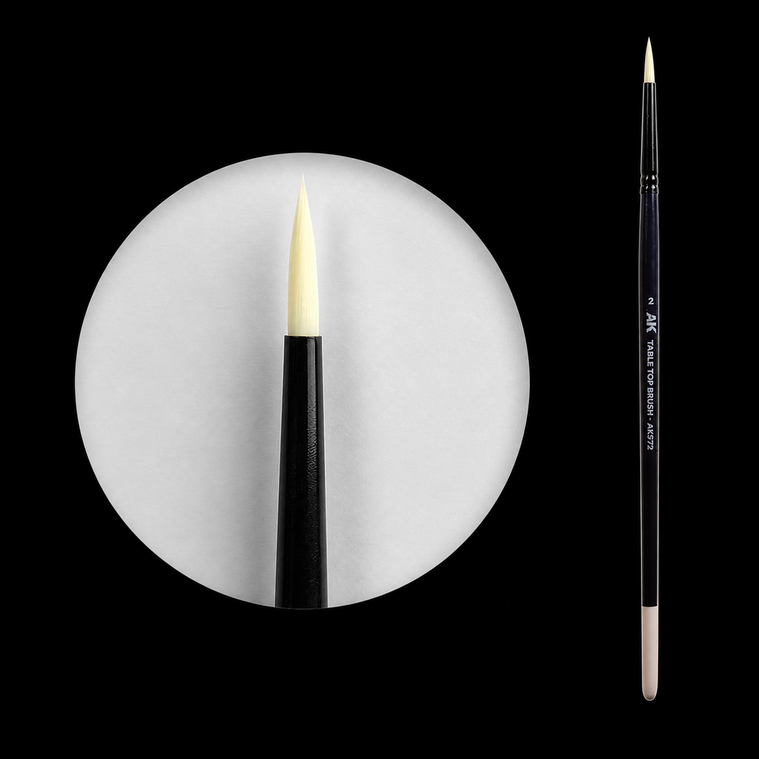 AK: TABLETOP BRUSH - SYNTHETIC - Nº1 - STANDAR