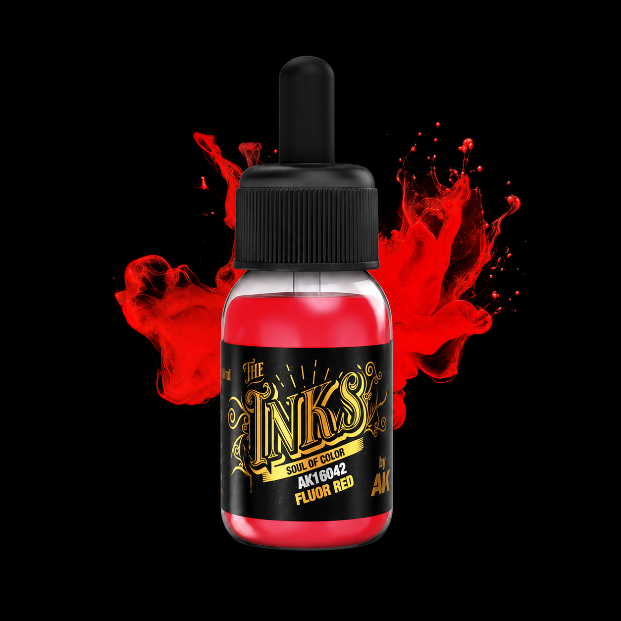AK: RED - FLUOR INKS 30ml